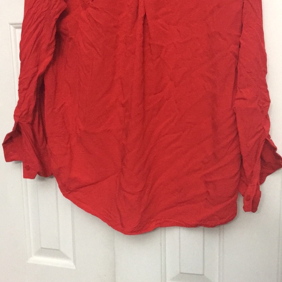 Velvet Heart Red button down Shirt - Picture 8 of 8